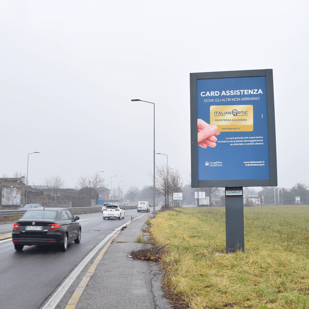 Affissione 2x3 in direzione Val Brembana a Bergamo